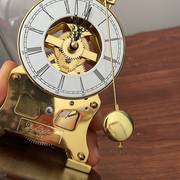 Vintage Du Chateau Dome Clock in gold - Picture 8 of 11